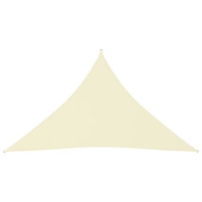 vidaXL Voile de parasol Tissu Oxford triangulaire 2,5×2,5×3,5 m Crème