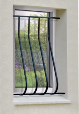 Grille de Defense Galbee Simple pour Fenetre H 135 cm x L 140 cm (côte tableau)