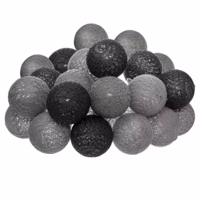 Guirlande Led Secteur 20 Boules Assortiments D 6 Box- Multicolore- Atmosphera