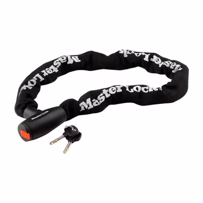 Antivol moto – MASTER LOCK – Chaîne en acier cémenté de 10 mm – 1 m de longueur