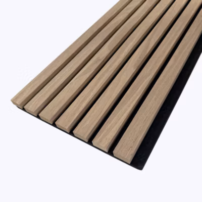Panneau Mural Décoratif (effet tasseaux) – Coloris Bois Naturel, H. 270cm