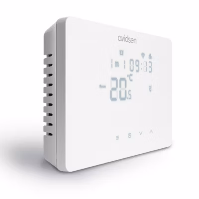 Thermostat Wifi connecté filaire blanc – HomeTemp – Avidsen – 127072