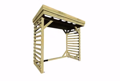 ABRI Bûches en Bois – 2,8m2 – 2,15×1,31m – Pin Sylvestre traité Autoclave – Surface Int : 1,8m2 / 3 stères