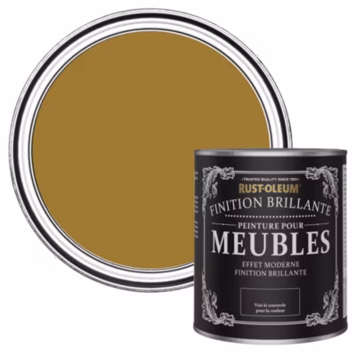 Peinture Jaune pour Meubles, Finition Brillante – RUST-OLEUM – Moisson 750ml
