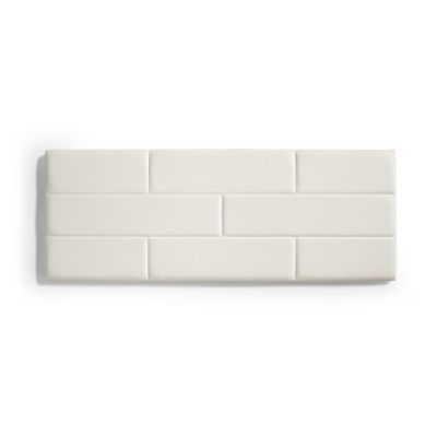 Tête de lit – ECCOX – Similicuir – 112 x 57 x 5 cm – Rembourrage en mousse – Couleur Blanc