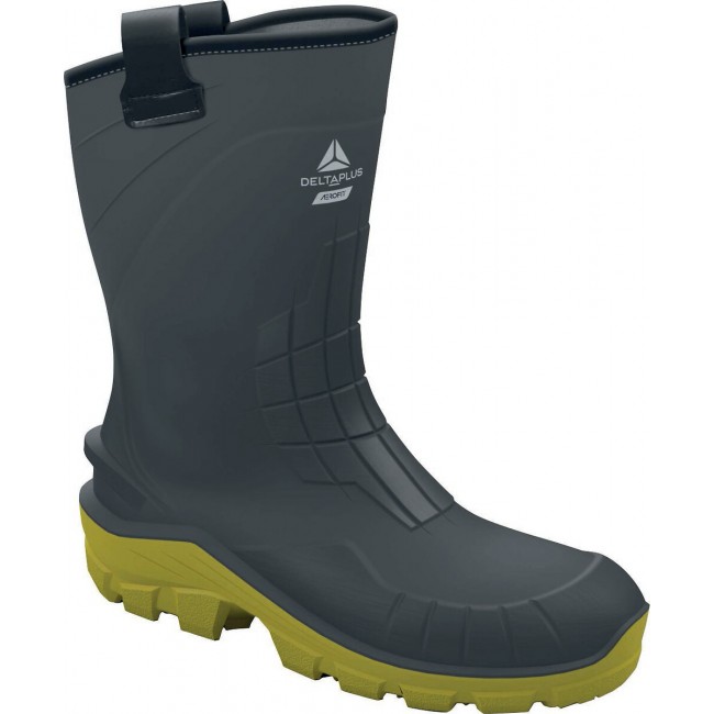 Demi-bottes de sécurité PU AEROTECH S5 CI FO SR – gris et jaune DELTA PLUS