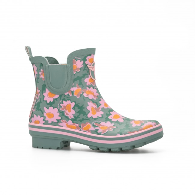 Bottine de pluie Daisies – vert ROUCHETTE
