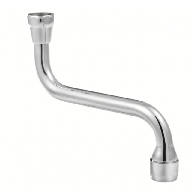 Becs universels – Laiton – Horizontal double coude – Avec aérateur ISIDRA