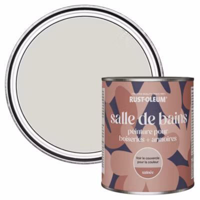 Peinture Grise pour Boiseries de Salle de Bains, Satinée – RUST-OLEUM – Bouleau 750ml
