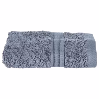 Serviette de toilette invite 30 x 50 cm Couleur moderne gris fonce