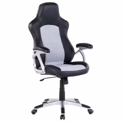 Chaise de bureau EXPLORER Cuir PU Noir