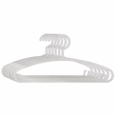 Lot de 6 cintres enfant – plastique – gris – Atmosphera
