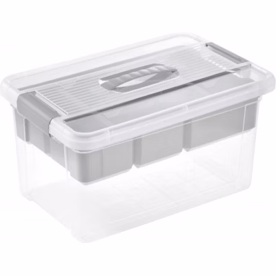 Boîte de Rangement avec insert compartiment mobile – 16 Litres