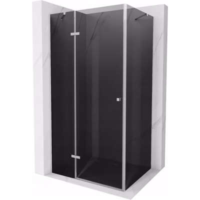 Mexen Roma cabine de douche pivotante 120 x 70 cm, graphite, chrome – 854-120-070-01-40