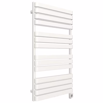 Sèche-serviette électrique blanc de 1695mm de haut et 500mm de large – 1200 Watt – WAR1695500TBSOAE8B