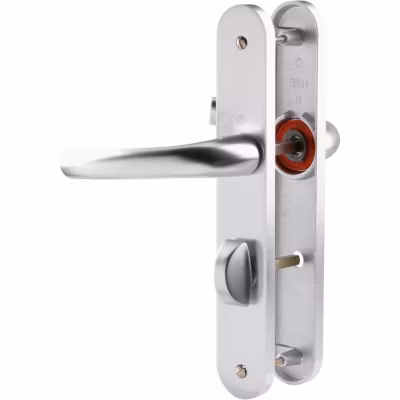 Poignée de porte intérieure – Tokyo – Hoppe Et Cie – Gris argent – Condamnation – 195 mm