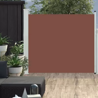 vidaXL Auvent Latéral Rétractable de Patio Store Latéral Brise-vue Abri Soleil Jardin Terrasse Balcon Exterieur Résistant 48375