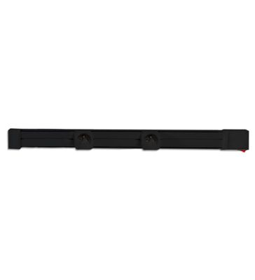 Kit rail electrique interrupteur et prises de courant coulissante ANGEL 250V Couleur – Noir, Dimension – 1 metre