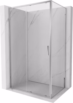 Mexen Exo cabine de douche coulissante 170 x 75 cm, transparent, chrome – 8151-170-075-01-00