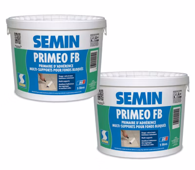 Primaire d&rsquo;Adhérence Priméo FB Semin – Sols – Intérieur/Extérieur – Seau 5 L (lot de 2)