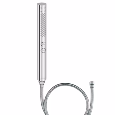 Pommeau de douche JACOB DELAFON Shift+ rond 2 jets chromé + flexible 175 cm métal