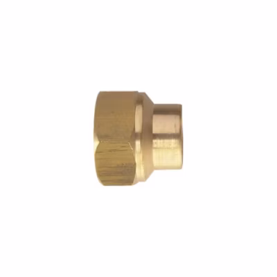 Manchon fer-cuivre femelle GARIS 12×17 D11503B laiton poli hexagonal