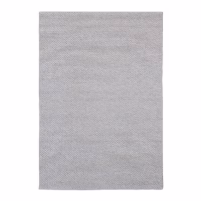 Tapis noué main uni moderne rectangle Riga 230×160 CM – Argenté