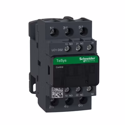 Lc1d25v7 Schneider – Contacteur Tripolaire – 3no – 25a – Bobine 400vca – Vis