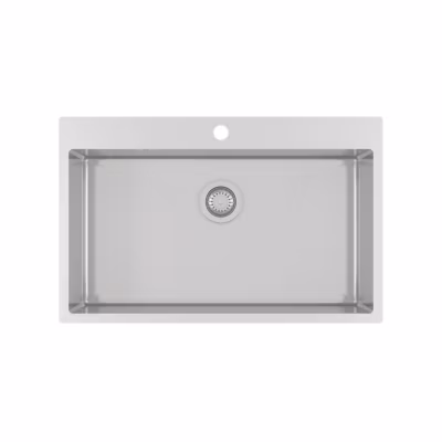 Evier inox lisse Helika LUNY 1 bac 790×505 mm