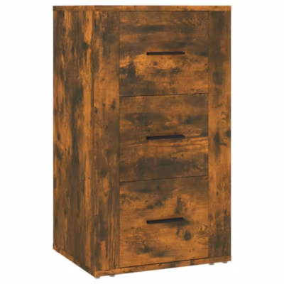 819425 vidaXL Buffet Chêne fumé 40x33x70 cm Bois d&rsquo;ingénierie