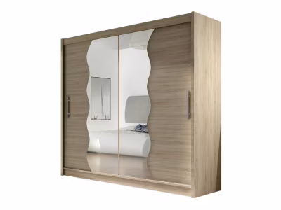 Armoire Closico Pallor X, Nombre d&rsquo;étagères: 5, 215x180x57cm