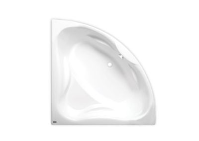 Siko 150×150 cm Royale baignoire d&rsquo;angle en acrylique, gauche et droite, sans pieds, blanc (RO1500NEW)