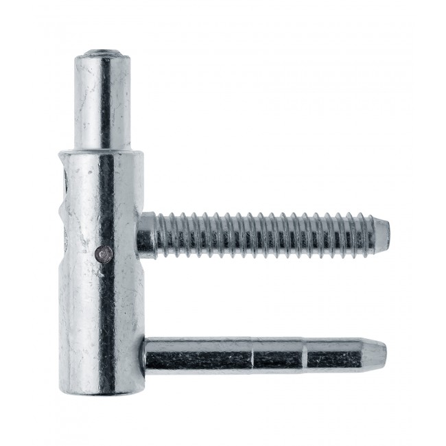 Demi fiche mâle menuiserie bois réglable – à visser – acier zingué – Exacta 491/495 OTLAV