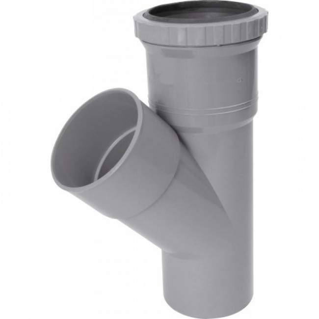 Culotte pvc 45° à joint de dilatation mâle-femelle – diamètre 100 mm NICOLL