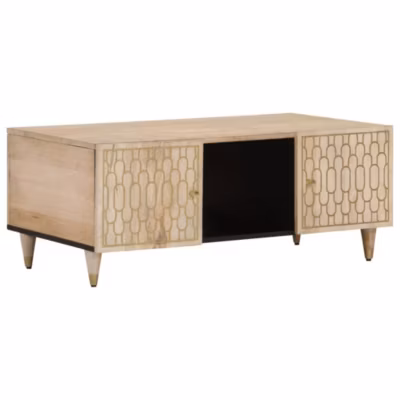 Table basse 100x54x40 cm bois de manguier massif vidaXL