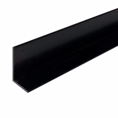 Cornière en alu 20mm x30mm x1.3mm, lg 1000mm (Laqué noir mat)