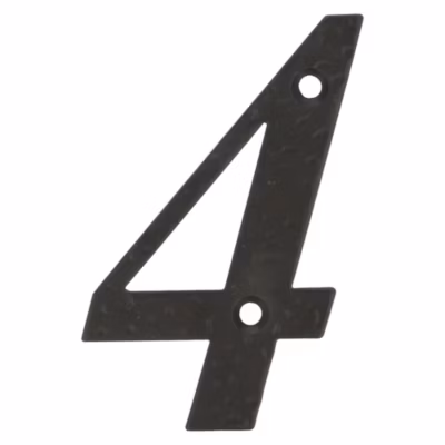 AMIG – Chiffres – 4 » – 100 mm – Acier – Noir