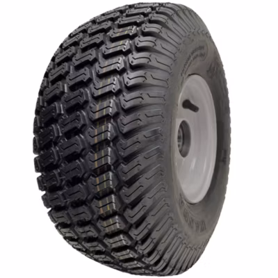 Roue de tondeuse à gazon 15×6.00-6, moyeu de 65 mm, pneu P332 à 4 plis sur jante, roulements de 20 mm