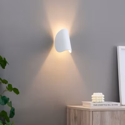 Applique blanche aluminium orientable IP54 – Notte