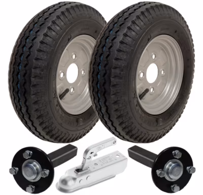 4.80/4.00-8 Kit remorque High Speed Road Legal K371 Roues, essieux et attelage de remorquage
