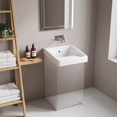 Bac à laver avec égouttoir Blanc simple
