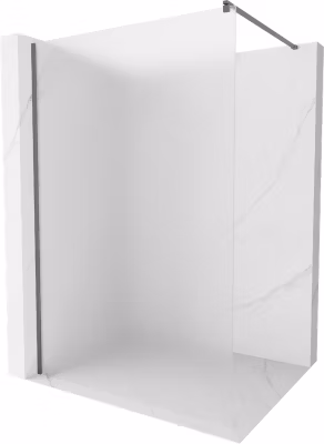 Mexen Kioto Paroi de douche Walk-in 140 x 200 cm, dépoli 8 mm, métal gun – 800-140-101-95-30