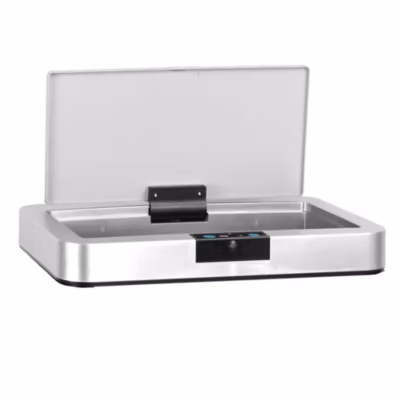 Couvercle de poubelle automatique DAYTONA Argent