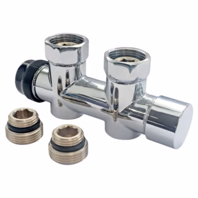Somatherm For You – Distributeur thermostatique chromé au sol pour installation bitube MF15/21