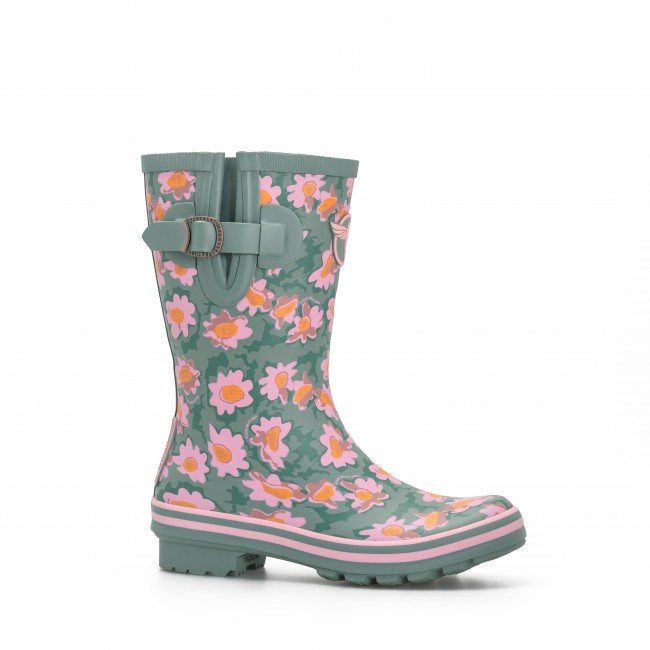 Demi botte de pluie Daisies – vert ROUCHETTE