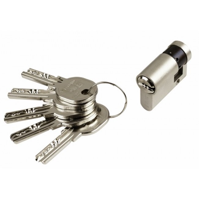 Demi cylindre – 30 x 10 mm – ISR6 – varié- laiton nickelé ISEO