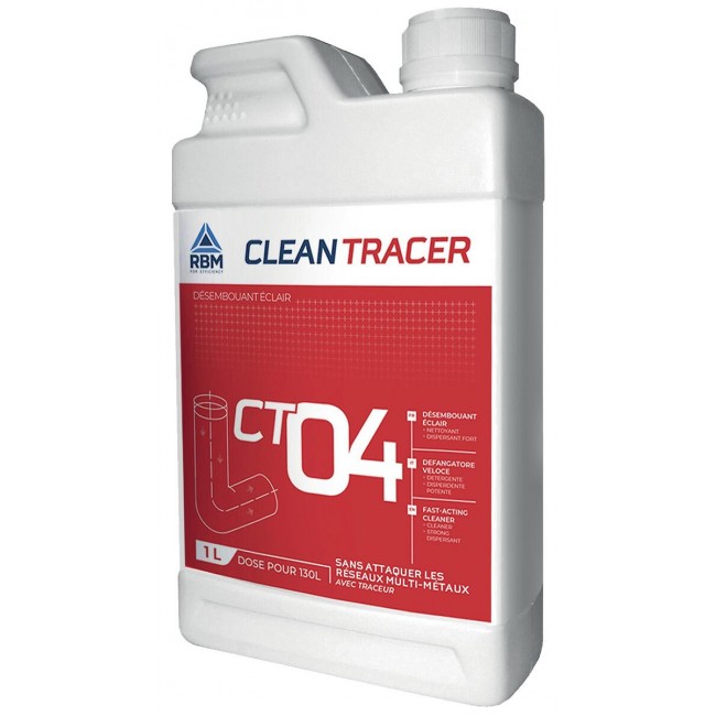 Désembouant rapide super concentré – avec traceur – Clean Tracer CT 04 RBM