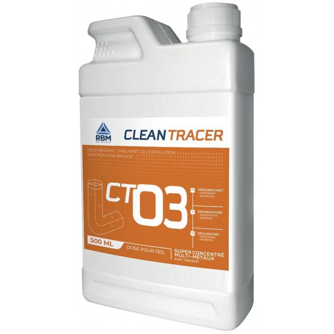 Désembouant lent super concentré – avec traceur – Clean Tracer CT 03 RBM