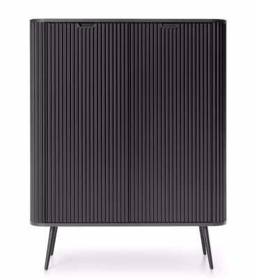 Buffet haut 2 portes noir 103 cm