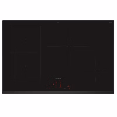 Table de cuisson induction 80cm 4 feux 7400w noir Siemens ED851HSB1E